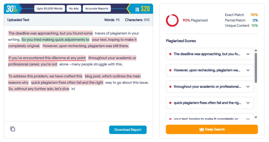 Direct Copy-Paste Content results 