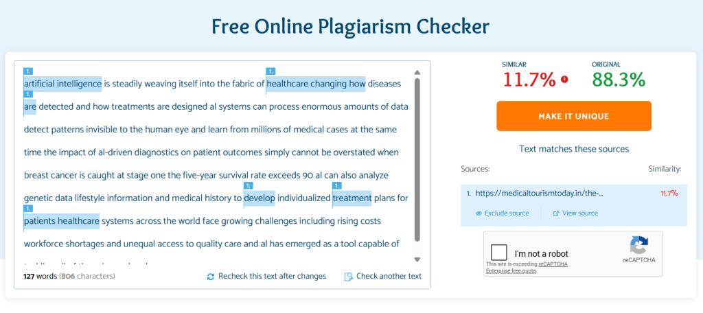 Mixed-Source Content With Minor Edits results 