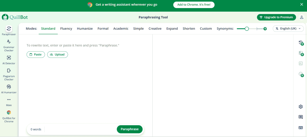 QuillBot - Paraphrasing Tool