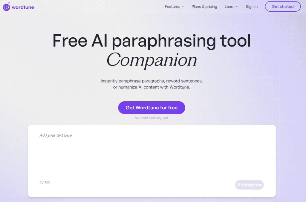 Wordtune - Paraphrasing Tool