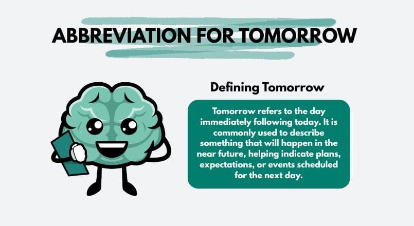 Abbreviation for Tomorrow with Meaning and Correct Usage