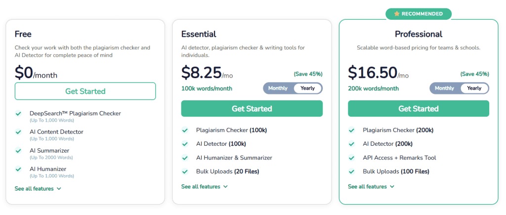 free and a paid version