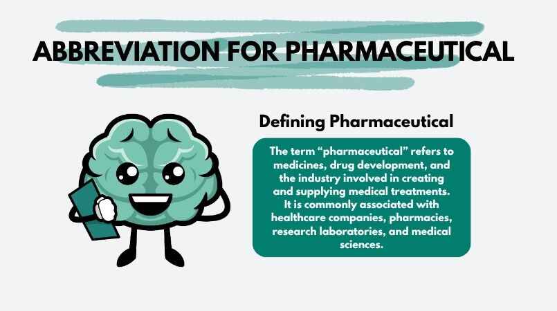 Abbreviations for Pharmaceutical with Meaning and Correct Usage