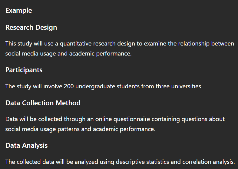 Example of Research Methodology