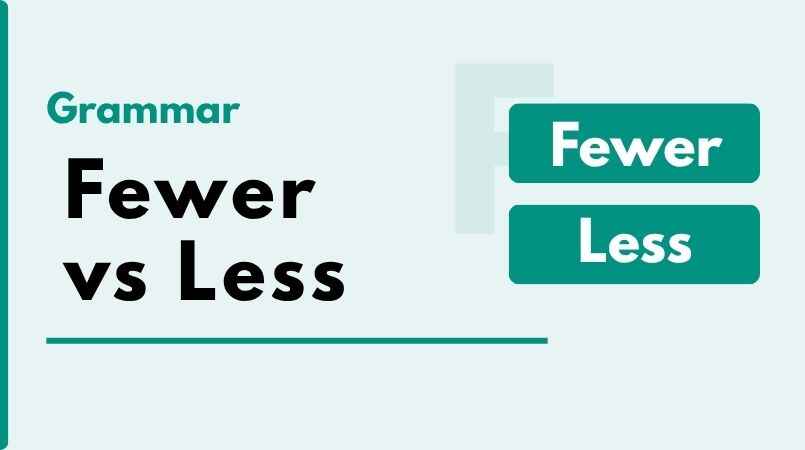 Fewer vs. Less