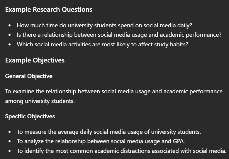 sample research questions