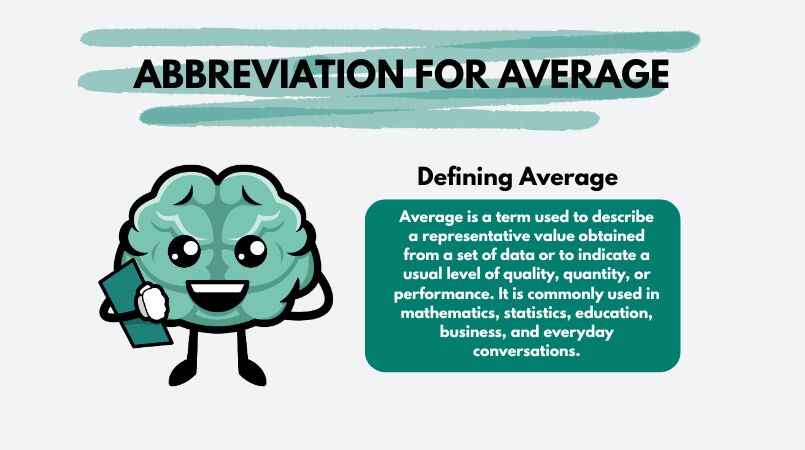 Abbreviations for Average