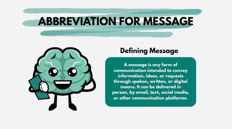Abbreviations for Message