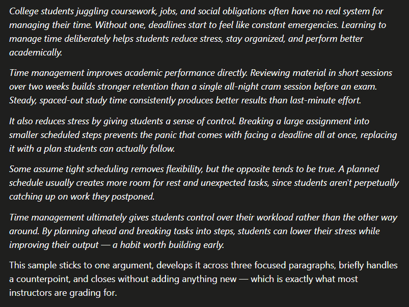 Full 400 Words Essay Example