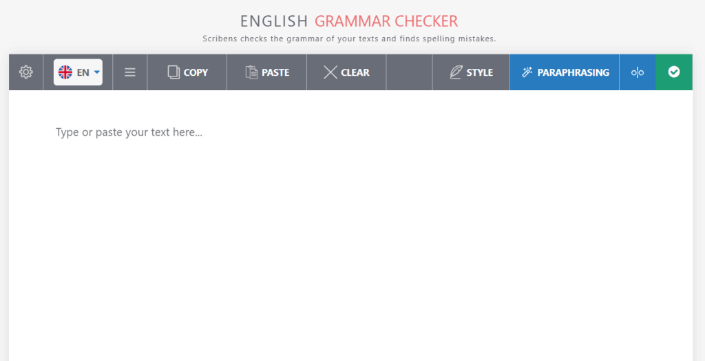 Scribens best grammar checker