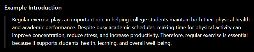 sample introduction of 300 word essay