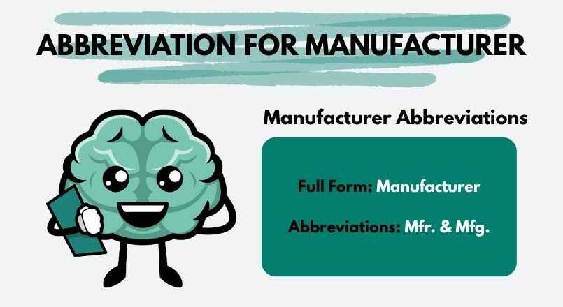 Abbreviation for Manufacturer with Meaning and Correct Usage