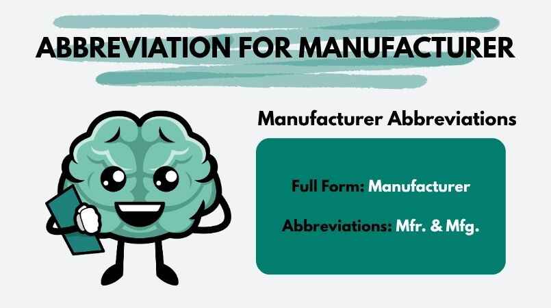 Abbreviation for Manufacturer with Meaning and Correct Usage