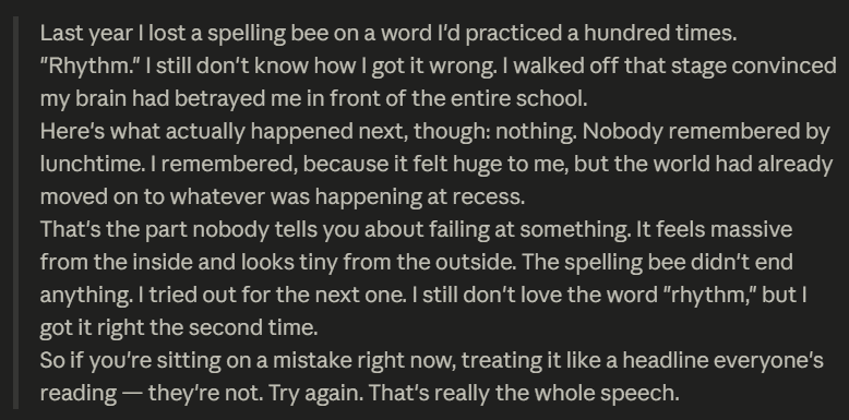  Sample of a Fully Written English Speech